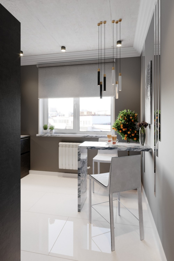 Models in party dresses - дизайн квартиры в стиле лофт и ар-деко, 54 кв.м.