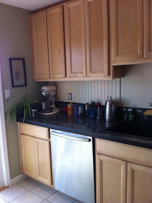 Help me choose a kitchen backsplash (maple/blue pearl granite)