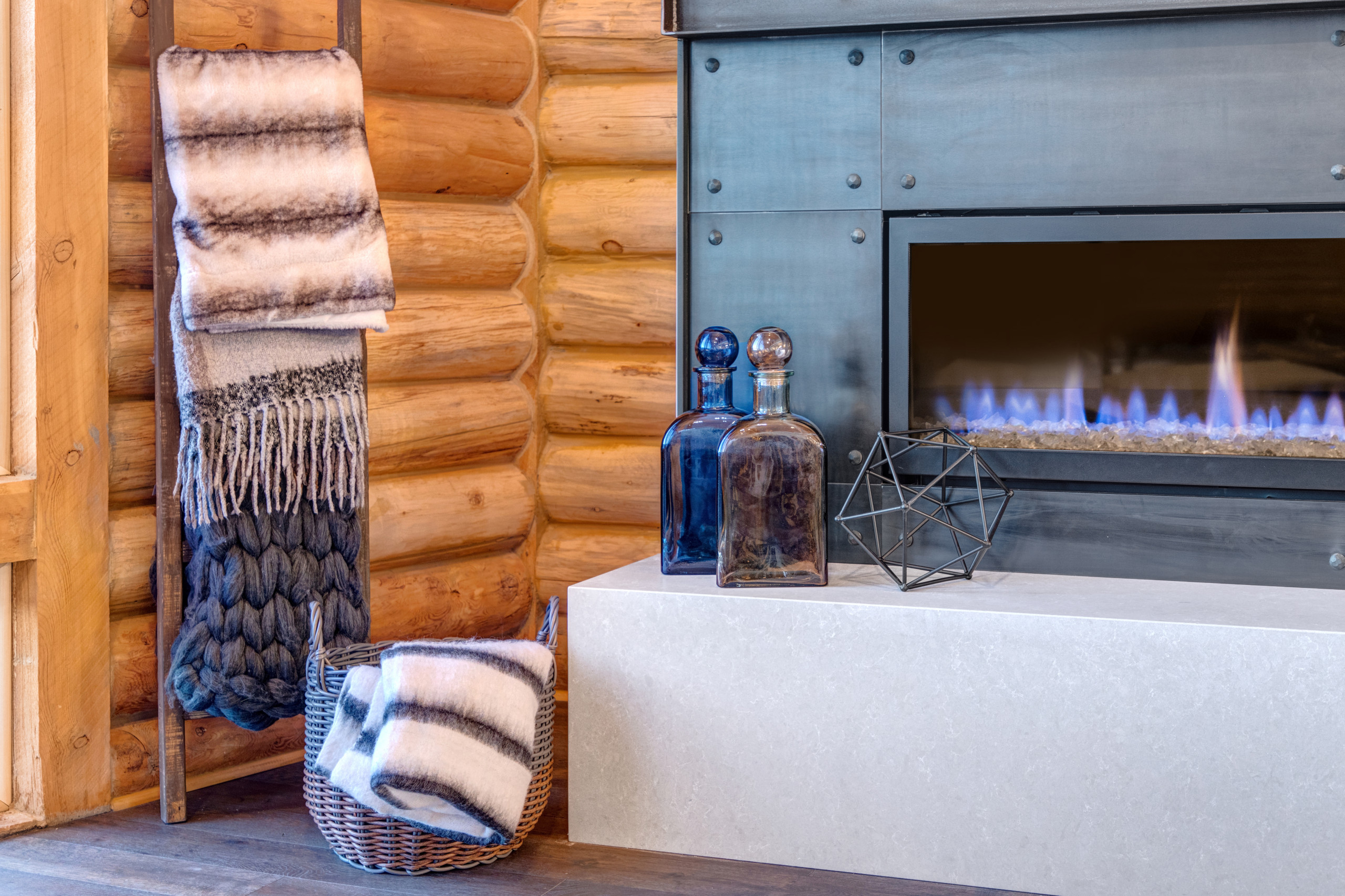 Modern Rustic Log Home Furniture Project on a Dime!