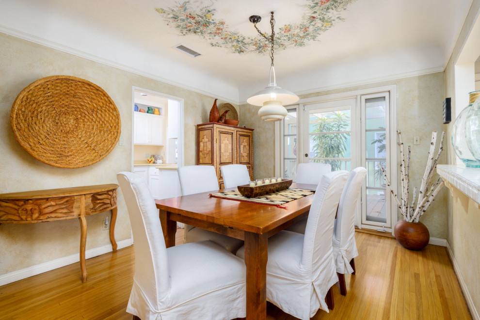 Example of a southwest dining room design in Orange County