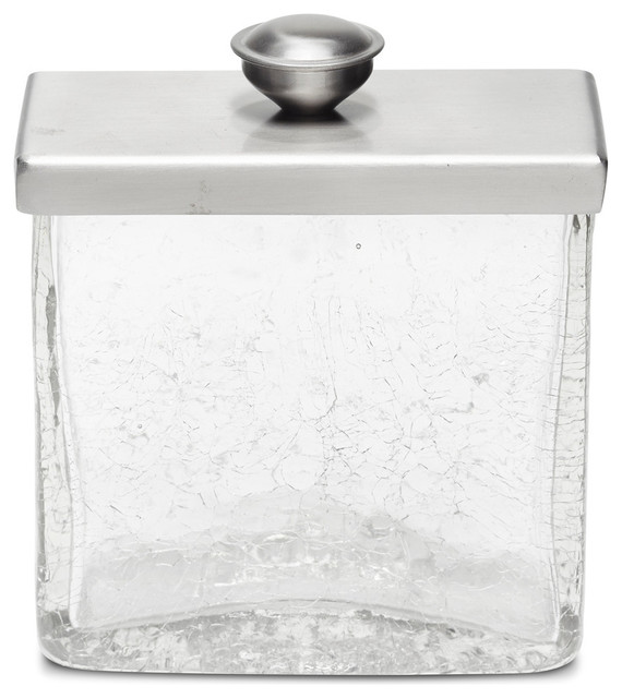 Crackle Canister Traditional Bathroom Canisters by Roselli