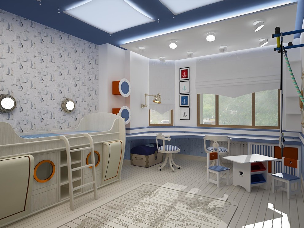 Детская для мальчика. Морская тематика.