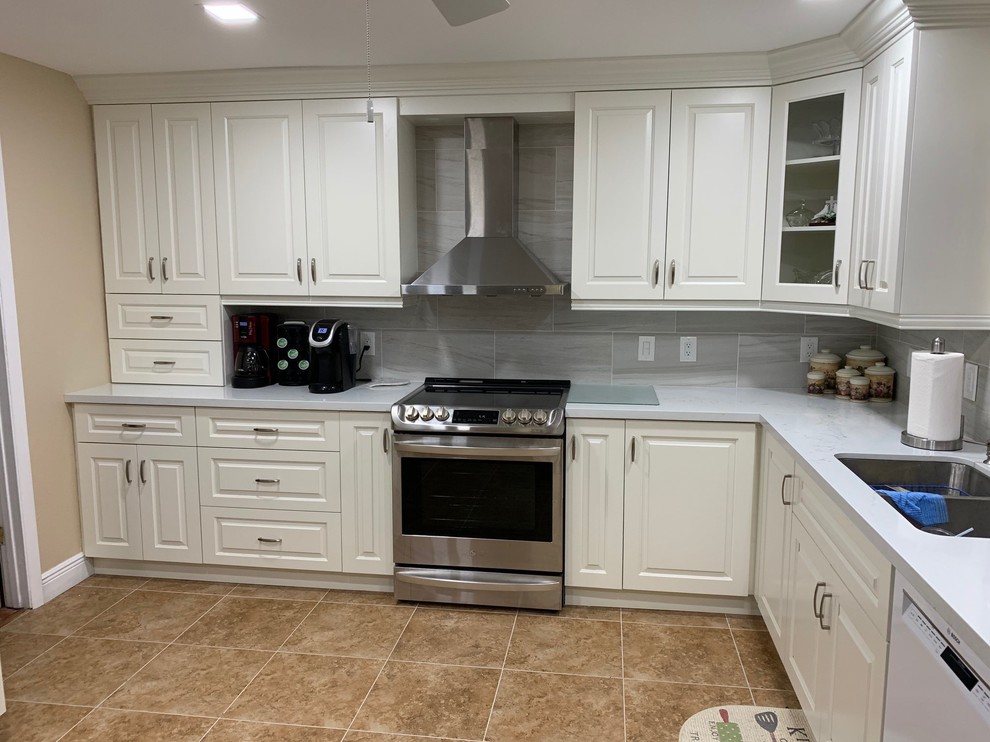 Inspiration for a transitional kitchen remodel in Miami