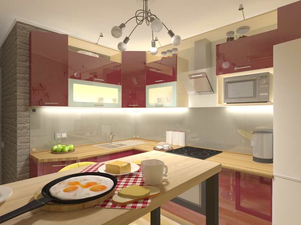 Кухня-Лофт- Подсветка