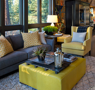 Design ideas for a contemporary living room in Bridgeport.