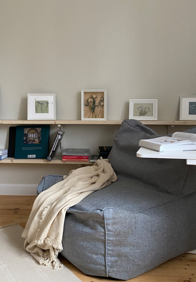 Дизайн спальни, объединённой с рабочим местом