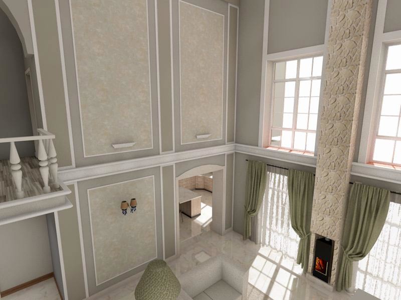 Интерьер коттеджа в классическом стиле