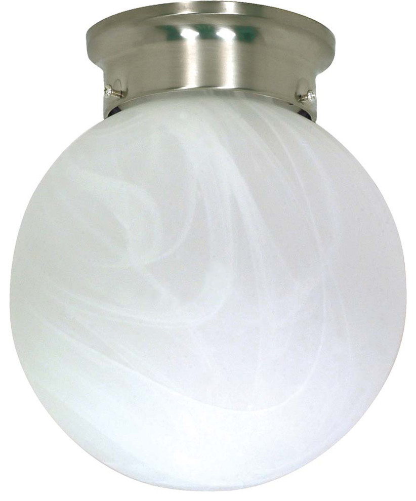 Nuvo Lighting 60-258 1-Light 8" Ceiling Mount Alabaster Ball
