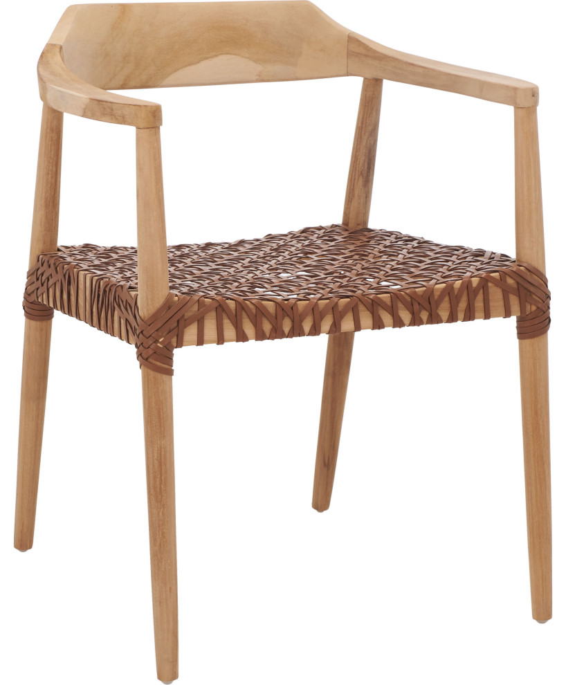 Munro Accent Chair, Natural, Light Honey