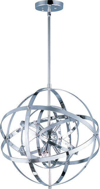 Maxim Lighting Sputnik 6 Light Single Pendant in Polished Chrome