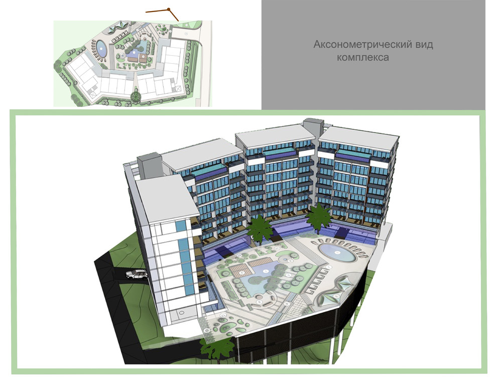Проект ландшафта отеля