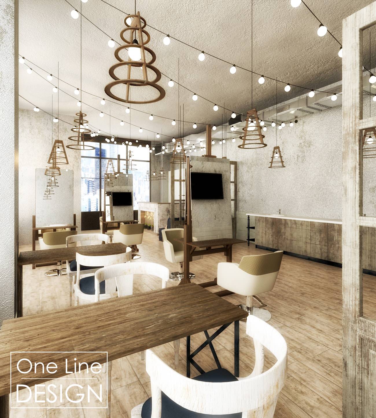 Салон красоты в стиле лофт