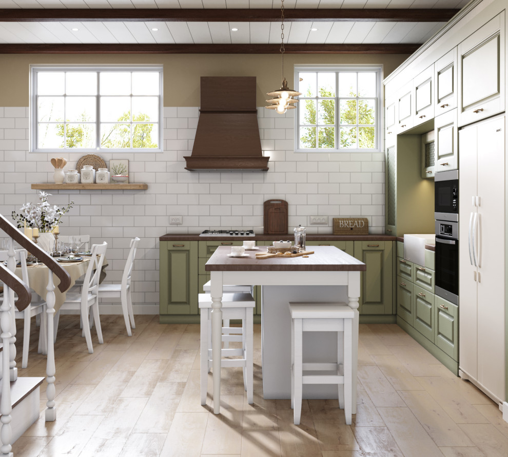 Дизайн-проект загородного дома 77,25 кв.м. в г. Симферополь в стиле кантри