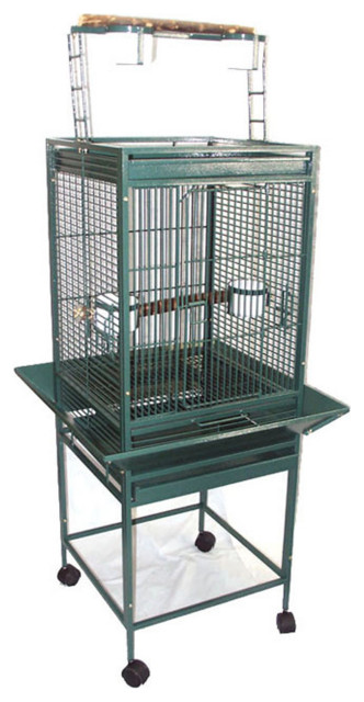 Visual Reference: Wi18 1 2 Bar Spacing Play Top Wrought Iron Parrot