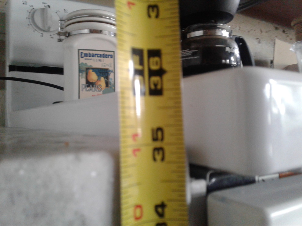 Stove higher than counter