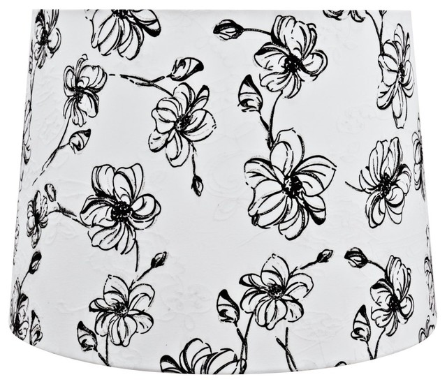 white floral lamp shade