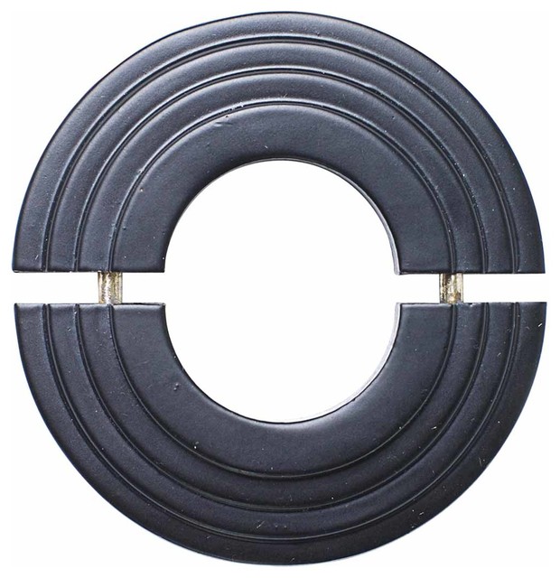 Radiator Flange Black Aluminum Escutcheon 1 11/16'' ID Traditional