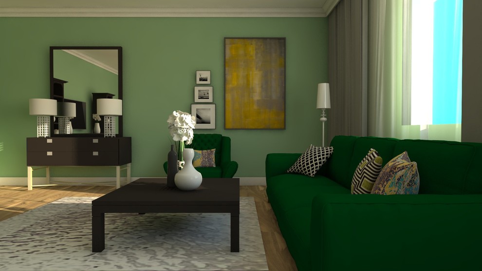 Гостинная комната в 3-х комнатной квартире