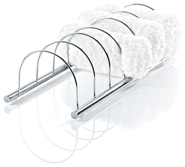 DWBA Chrome Guest Towel Holder For 6 Towels Contemporary Towel