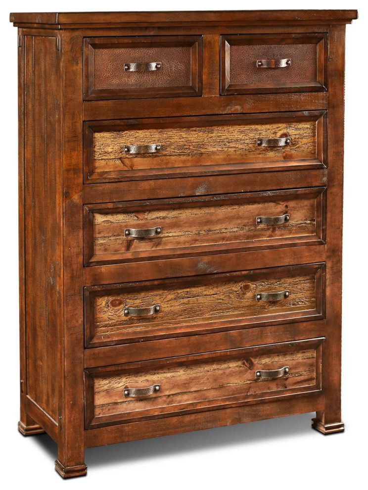 Elements Collection Copper Highboy Dresser Transitional Dressers