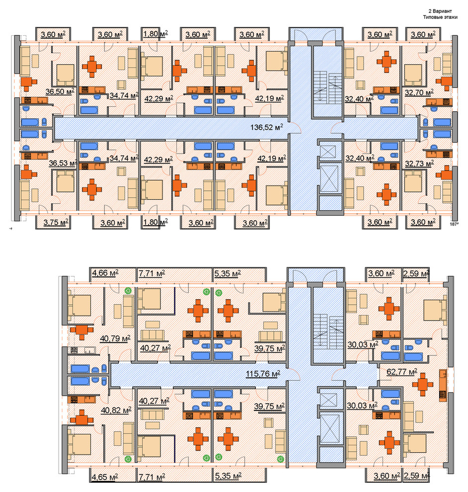 Вариантная разработка Многоэтажного жилого дома 20 000 кв.м.