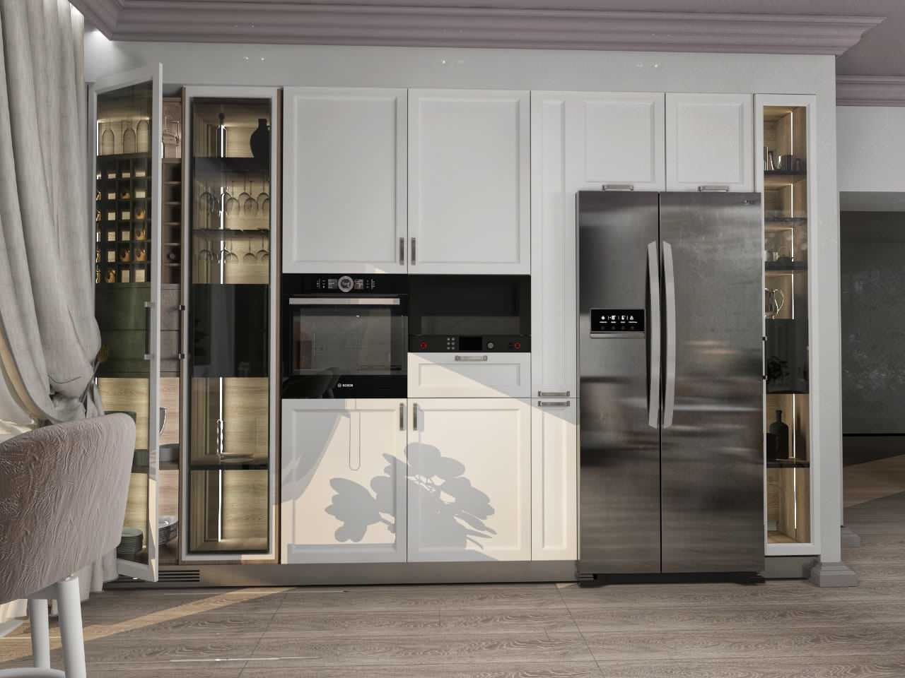 Гостиная в загорожном доме.