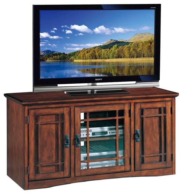 Leick Furniture Mission 50 Tv Stand With Storage In Oak Leick Furniture Mission 50 Tv Stand With Storage In Oak