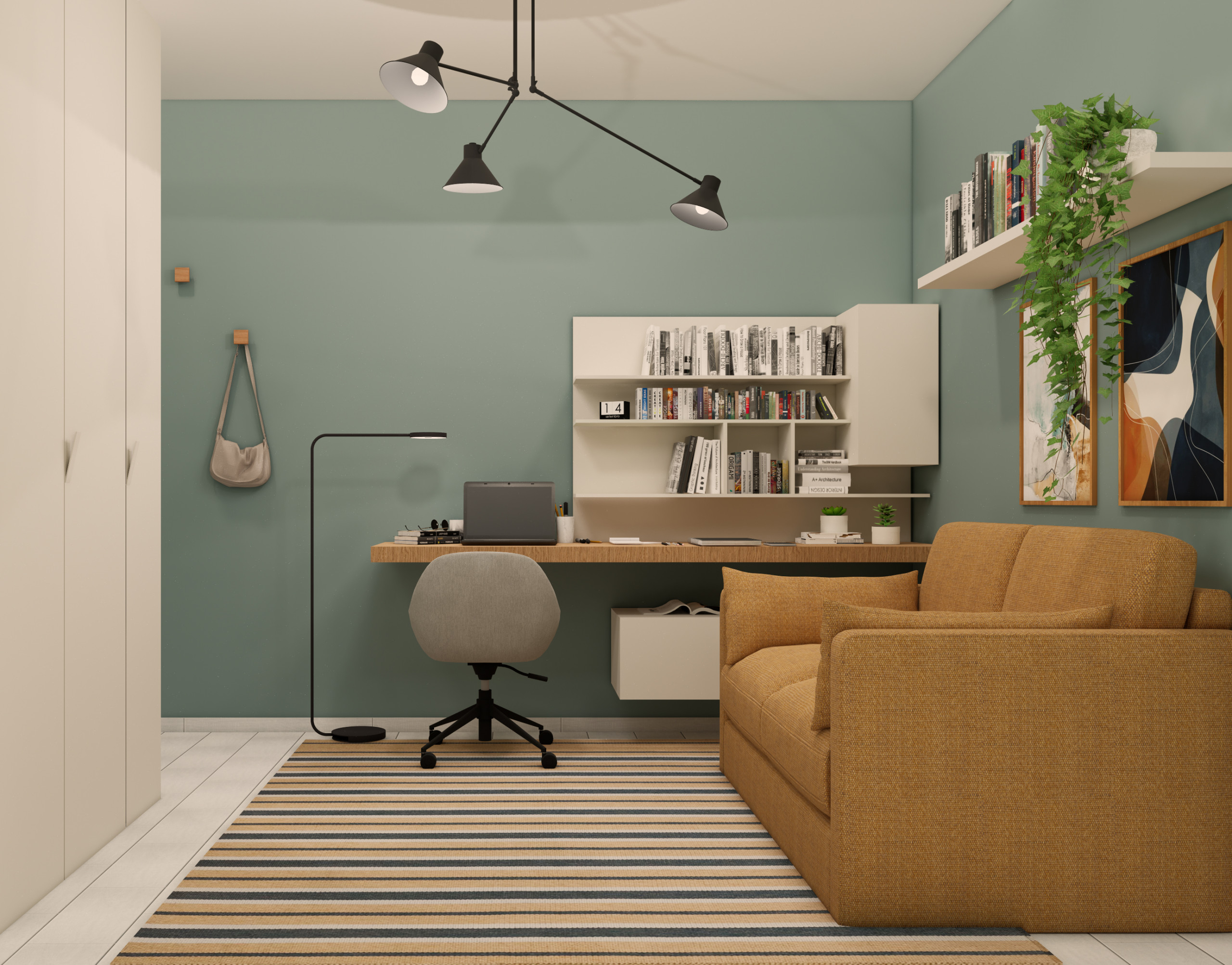 Home office su misura — integrazione arredi e funzione