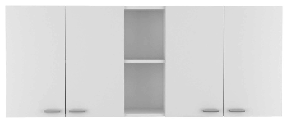 Winslow 59" Wall Cabinet, White