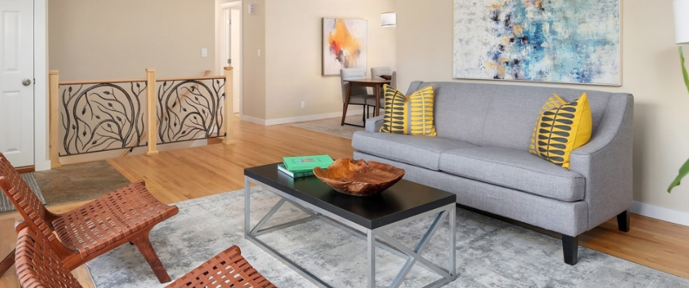 Kitchen, Living Room, Refinish, Primary Bath Remodel