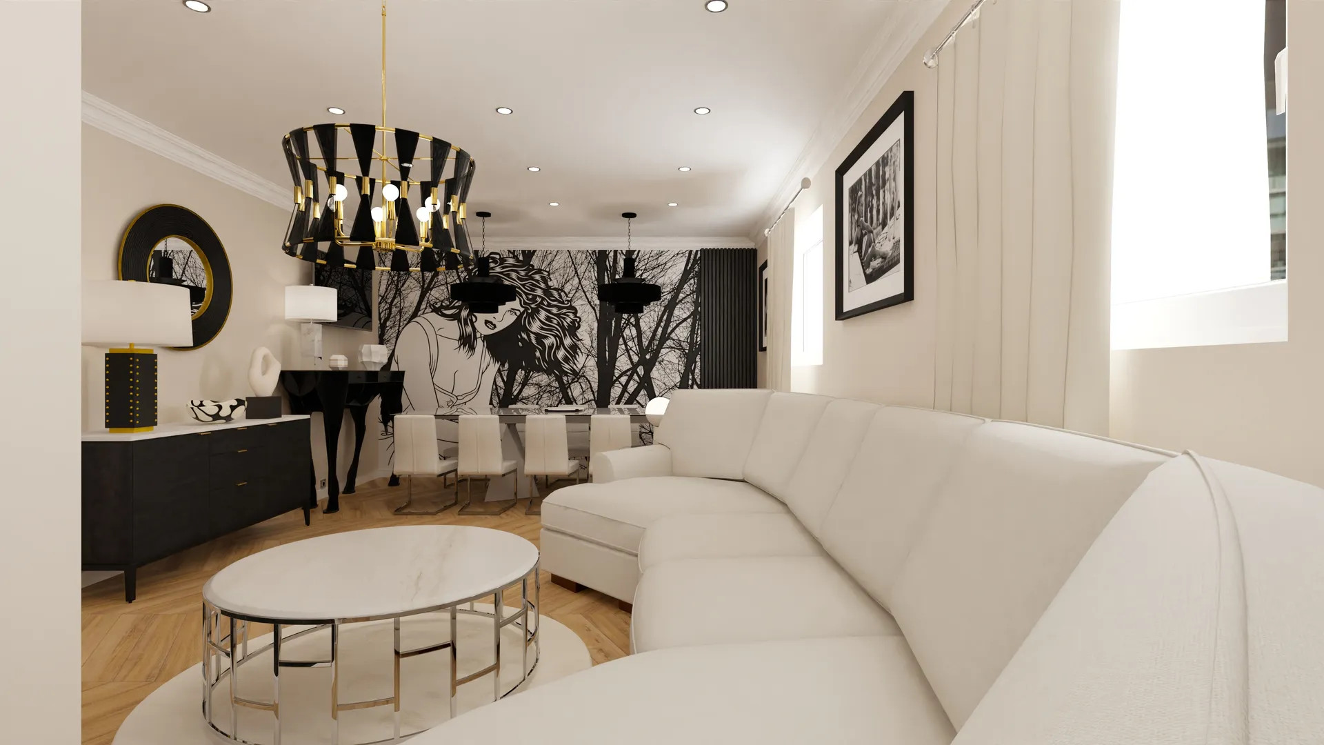 Rénovation complète, réunification de plusieurs appartements d'un petit immeuble