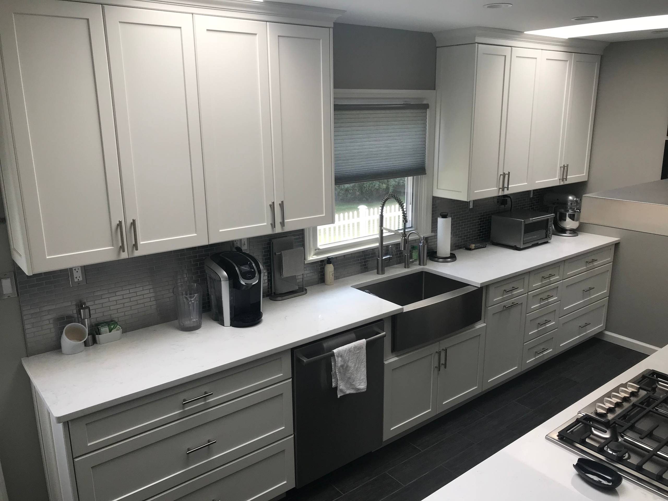Grey and White Kitchen