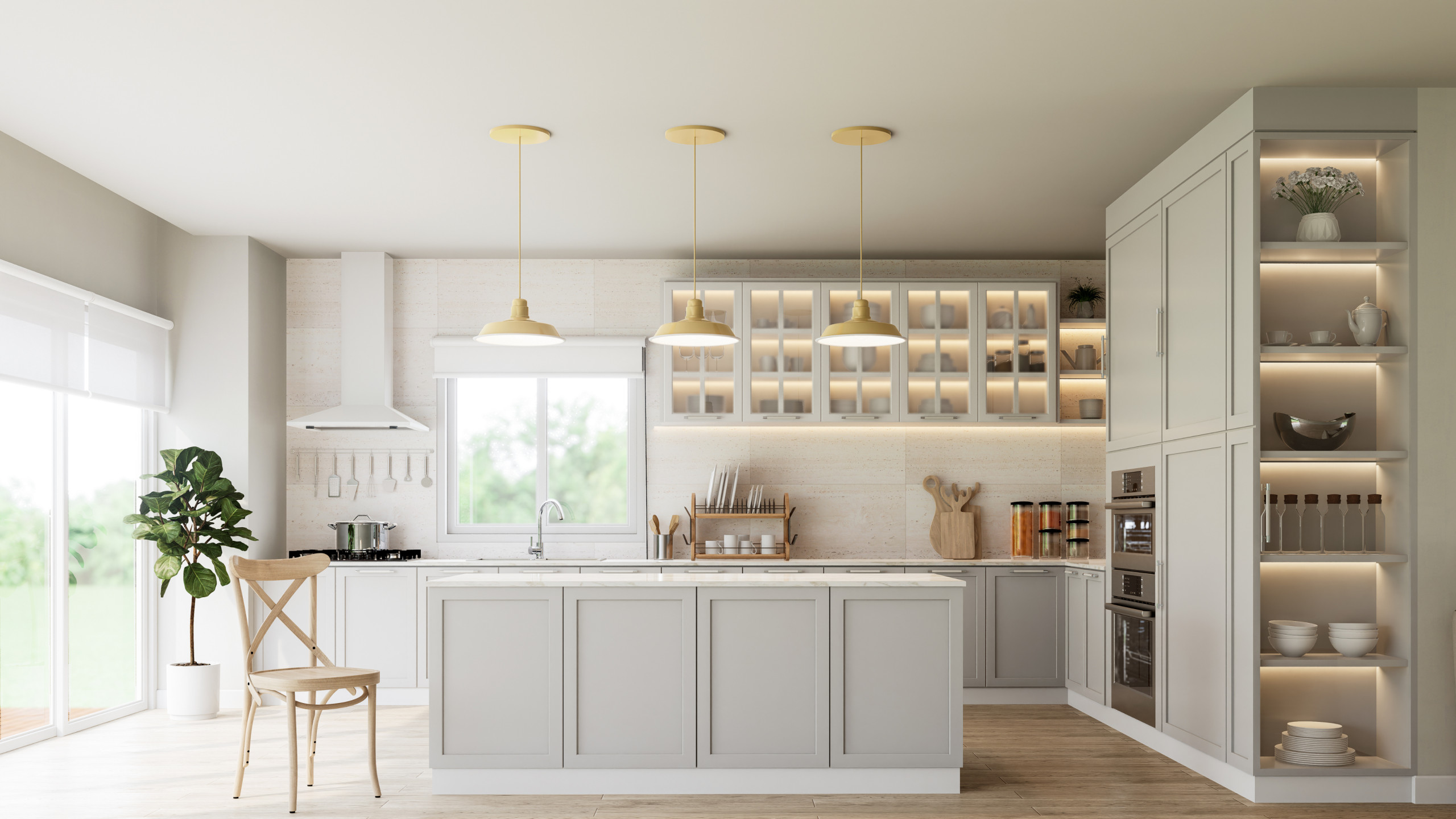Warm and Inviting Dining Room with Organic Touches in Guildford