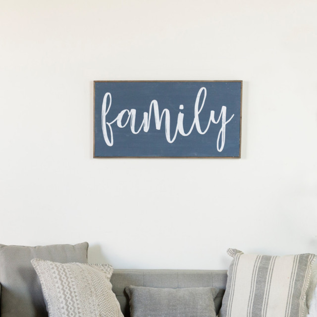 Wood Sign Family - Contemporary - Prints And Posters - by VIP ...