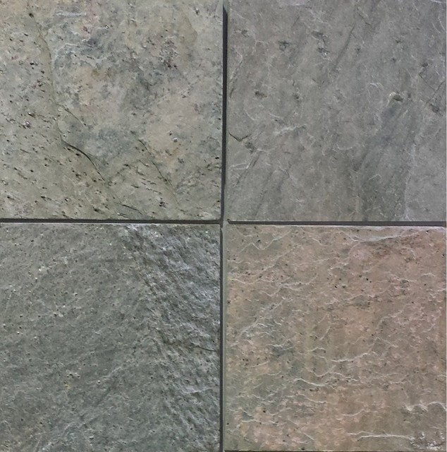 Ocean Green Slate Tiles, Natural Cleft Face, Gauged Back Finish