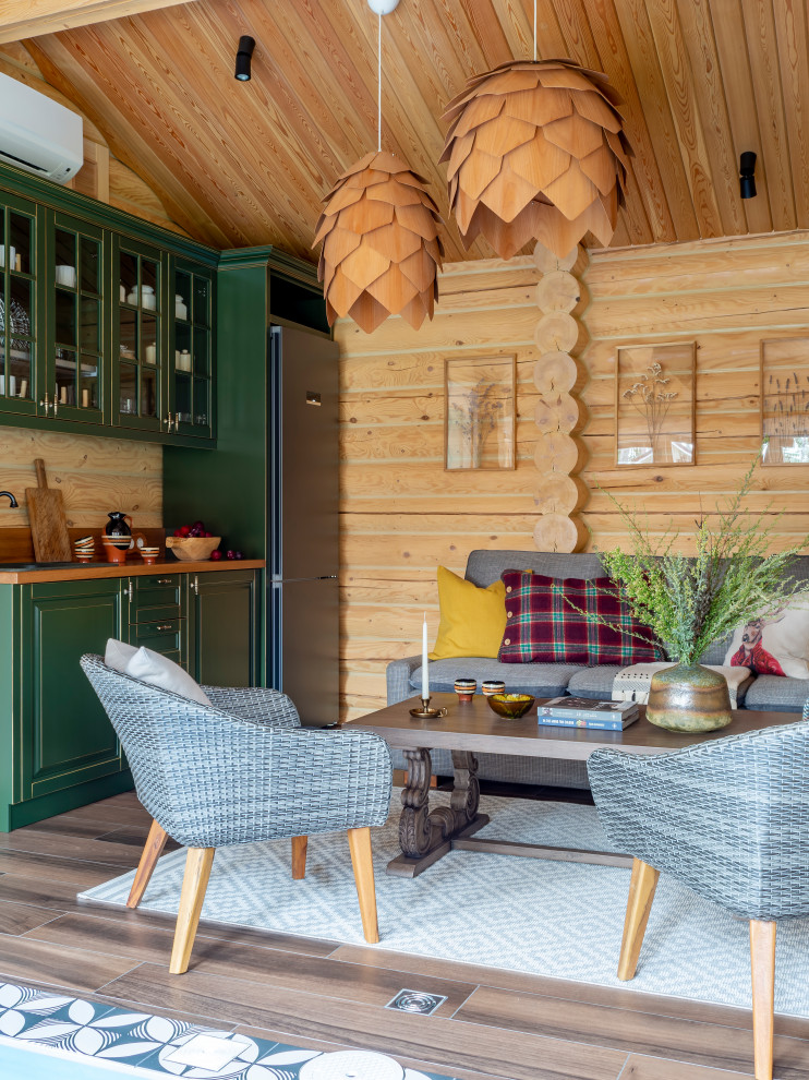 Банный домик с бассейном (фото)