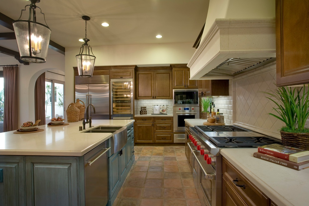 Inspiration for a transitional kitchen remodel in Orange County