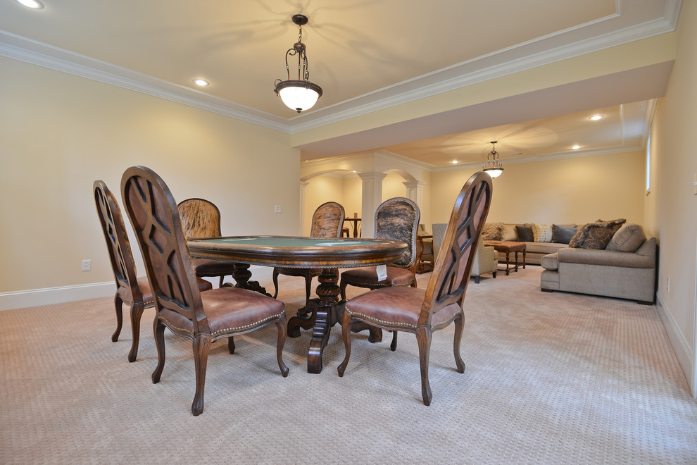 Inspiration for a transitional basement remodel in DC Metro