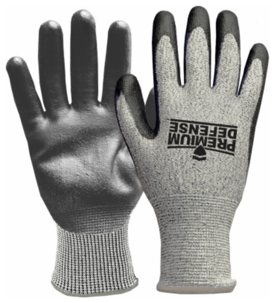 Premium Defense 700926 Men's Cut Resistant Glove, Gray, ExtraLarge
