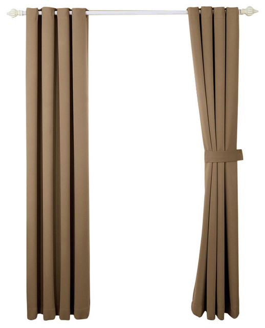 Sea Black Out Curtains 4 Piece Sets Contemporary By Bnf Home Houzz Sea Black Out Curtains 4 Piece Sets, Black And Tan Curtains
