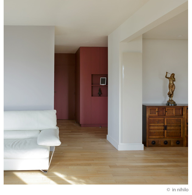Point &agrave; la ligne contemporary-living-room