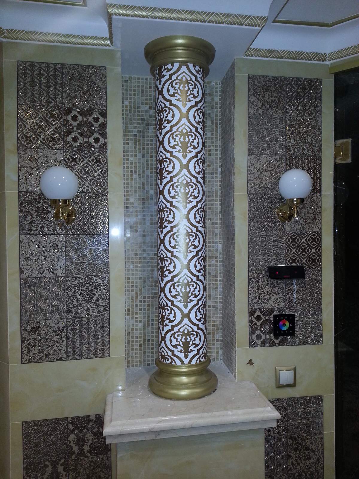 декоративная роспись хаммам в индивидуальном жилом доме