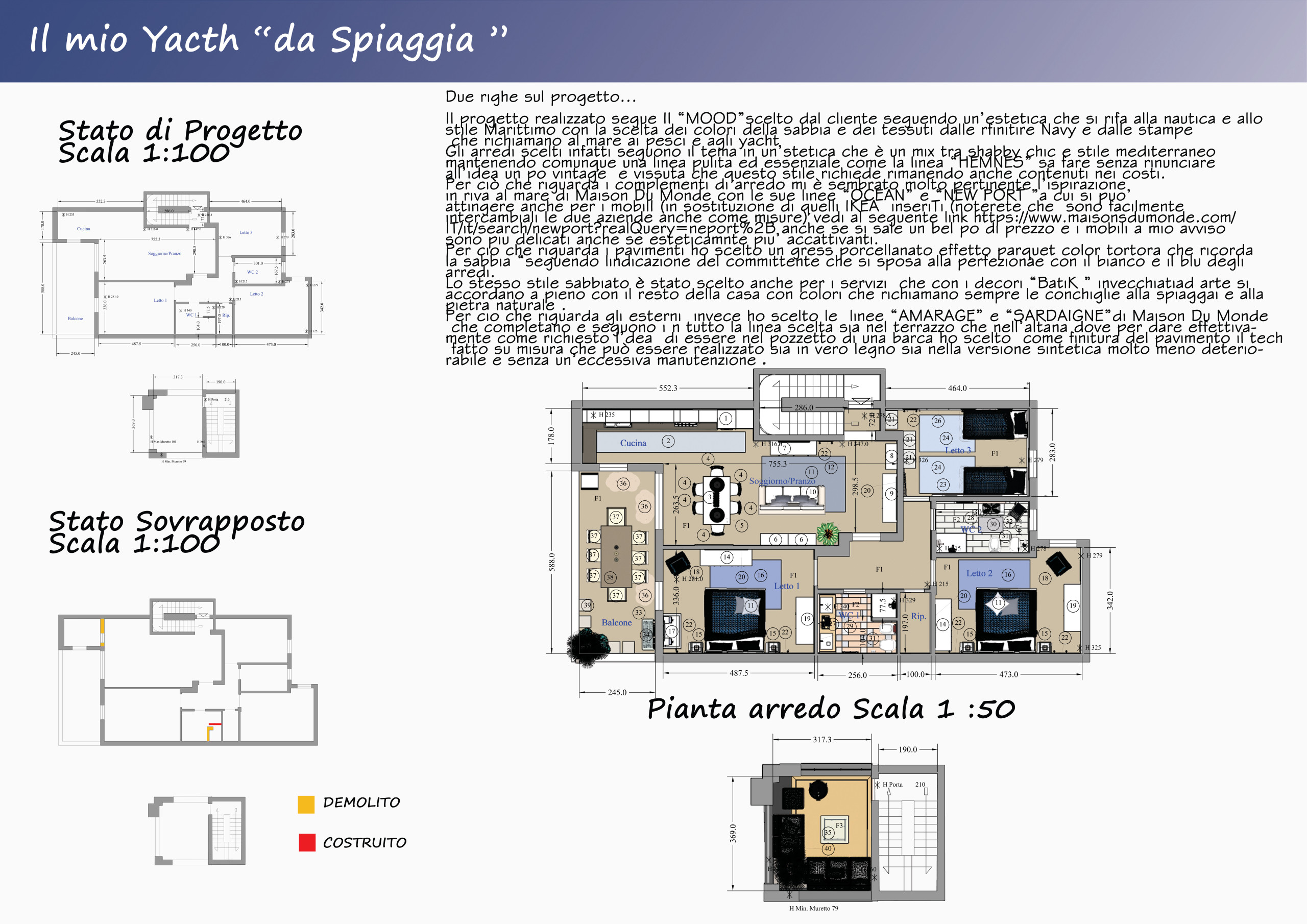 Progetto 3d Per casa al mare