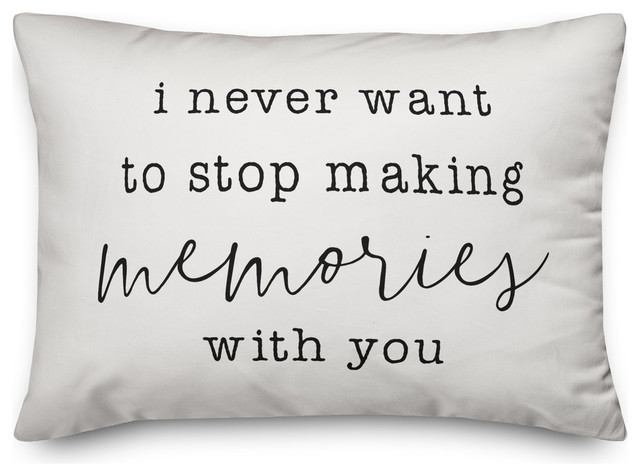 I Never Want To Stop Making Memories With You 14x20 Throw Pillow