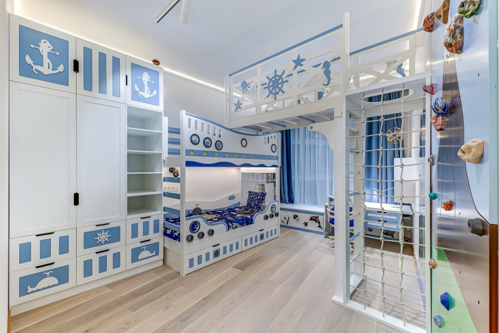 Реализация детской комнаты в морском стиле ЖК Стокгольм