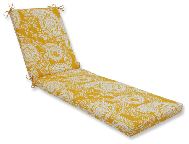 Out/Indoor Addie Chaise Lounge Cushion 80x23x3, Egg Yolk