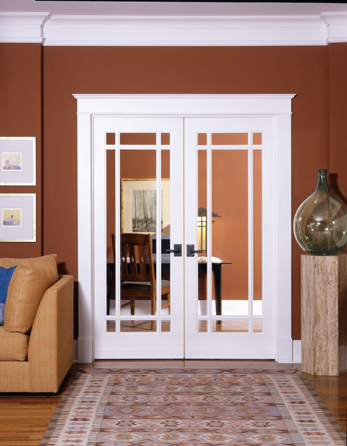 9-Lite Decorative Glass Interior Door - Home Office - Orange County ...