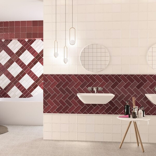 Glamour Dark Red Subway Tiles Direct Tile warehouse Other by
