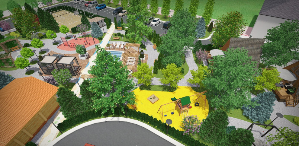 Проект гостиничного комплекса площадью 64 сотки