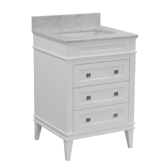 Eleanor 24 Bathroom Vanity Transitional Vanities And Sink Consoles By Kitchen Bath Collection Houzz Eleanor 24 Bathroom Vanity, 24 White Bath Vanity